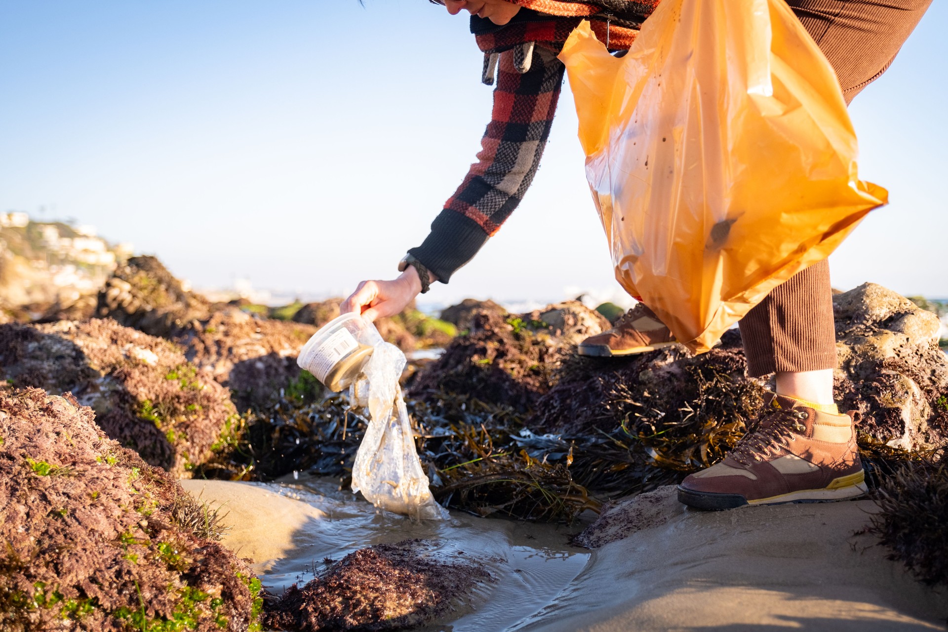 Plastic Trash on the Beach